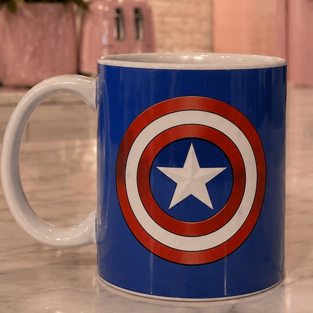 Galerie Marvel Captain America Ceramic Coffee Mug 4.2" NWOT